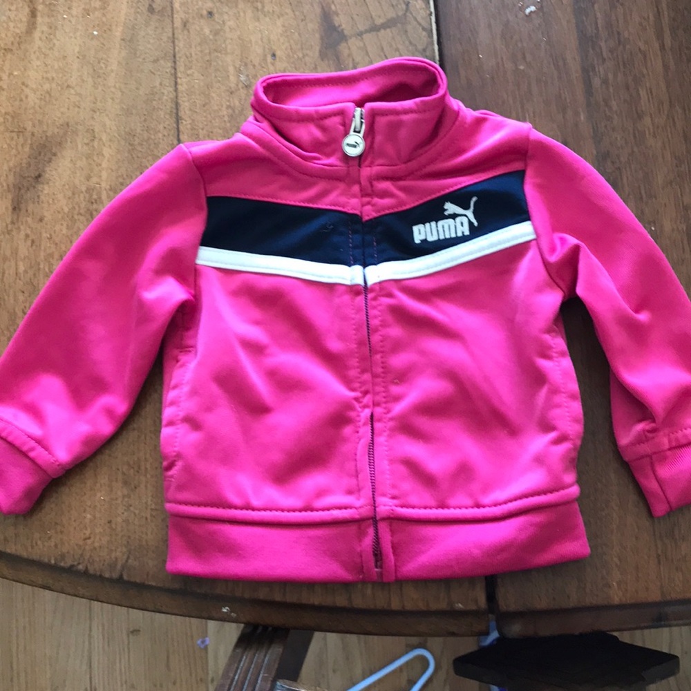 Bright pink Puma jacket